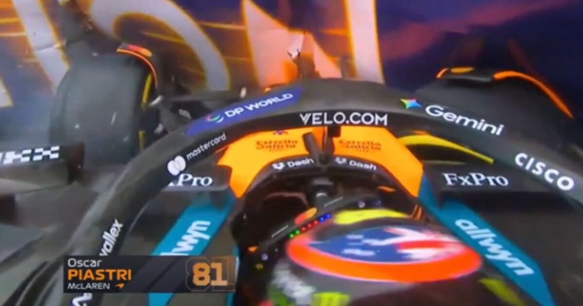 Oscar Piastri crashes out of Azerbaijan GP as Lando Norris title fight reignites